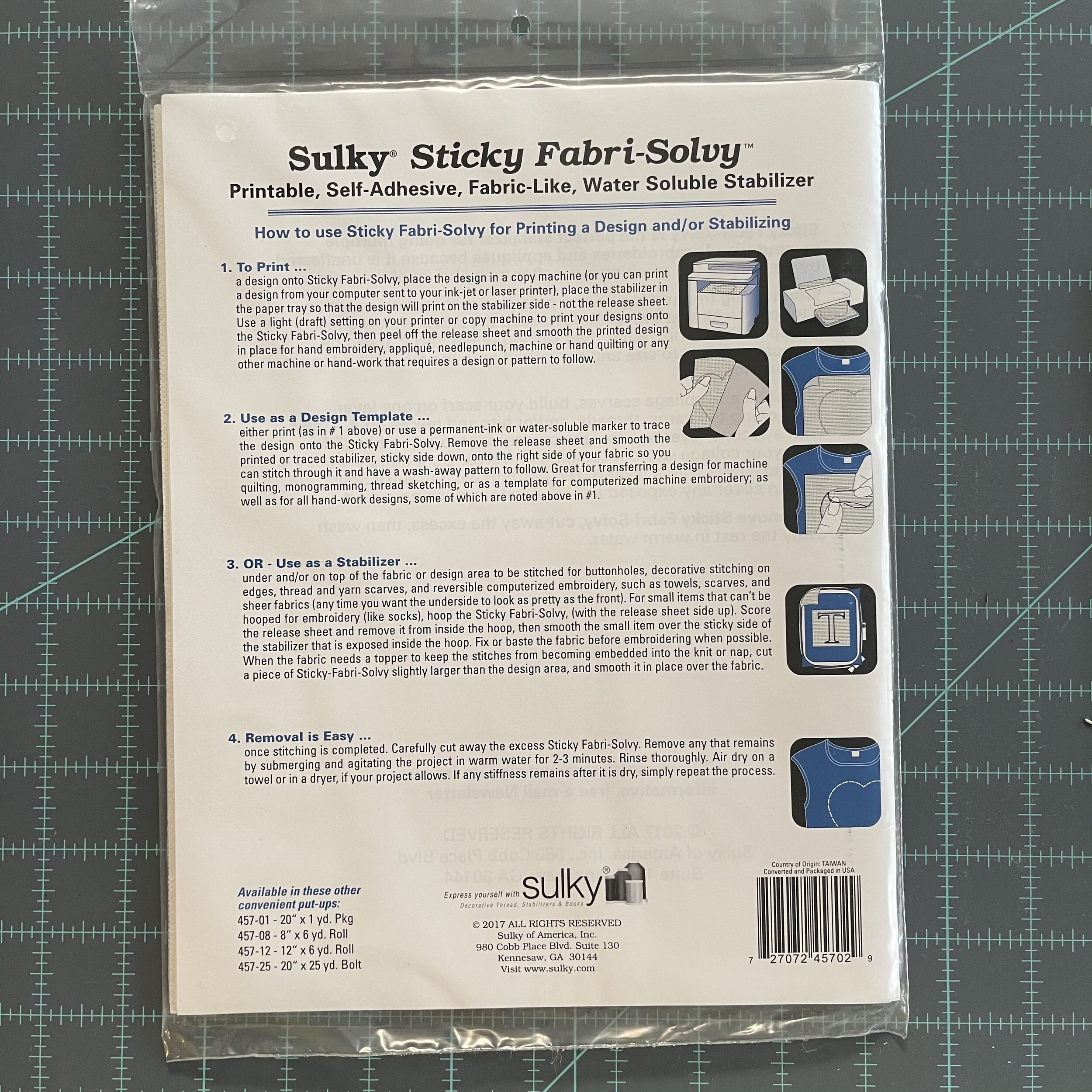 Sulky Sticky Fabri-Solvy — The Craft Table